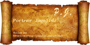 Portner Jagelló névjegykártya
